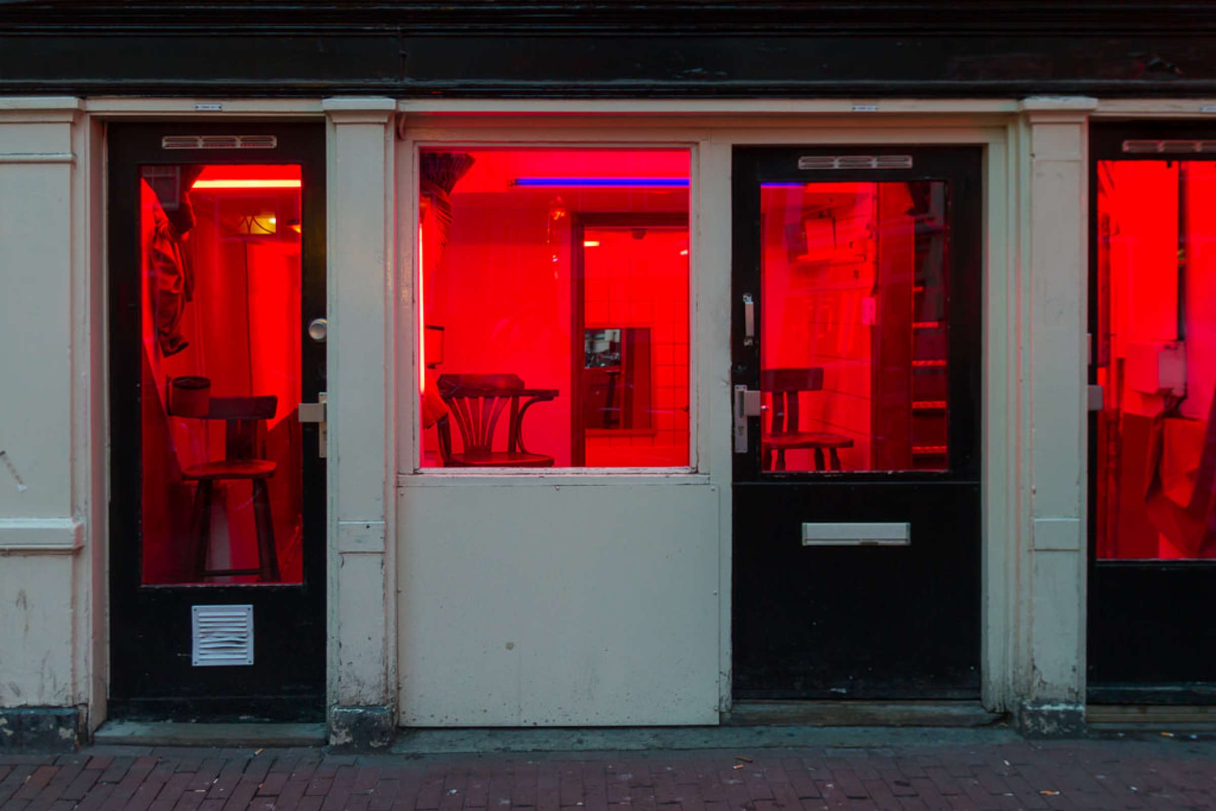 Красные Фонари Амстердам Фото.