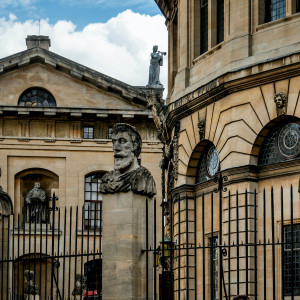 The Emperors Heads, at the Sheldonian Theatre, Oxford
