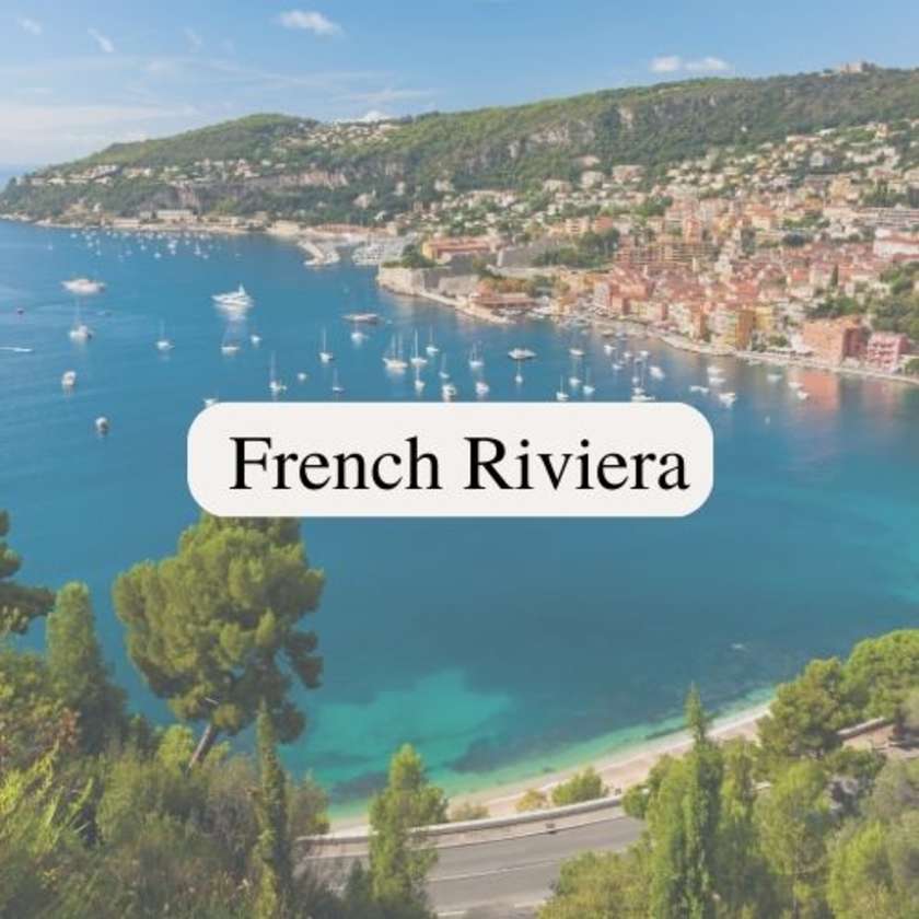 french riviera aerial
