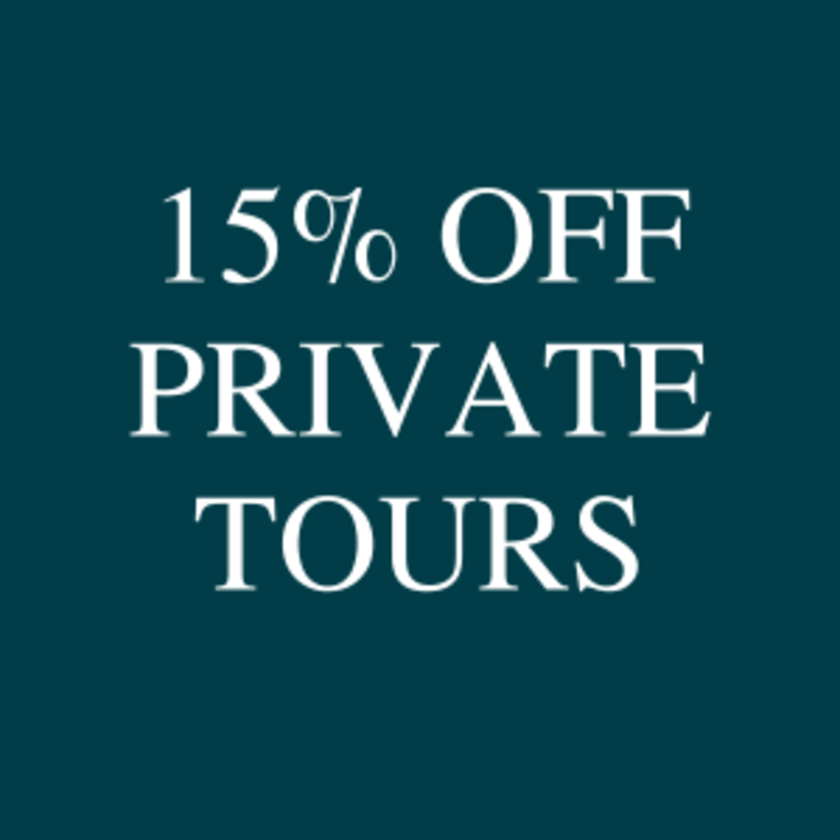 15% off private tours