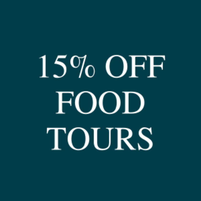 15% off food tours