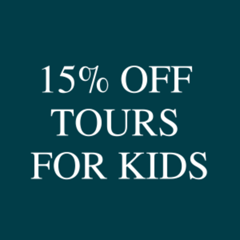 15% off tours for kids