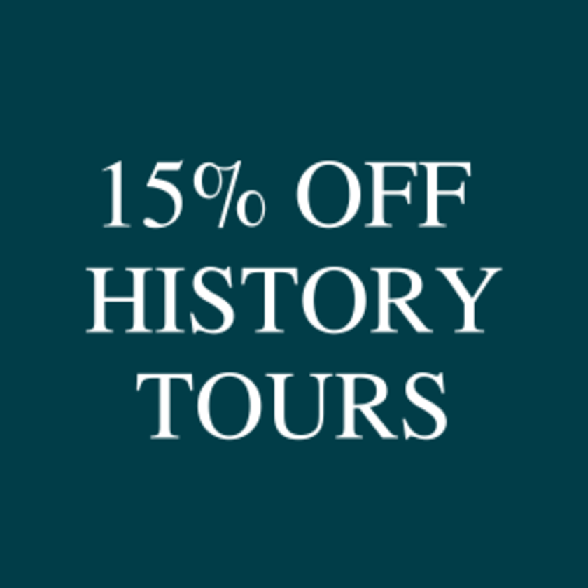 15% off history tours