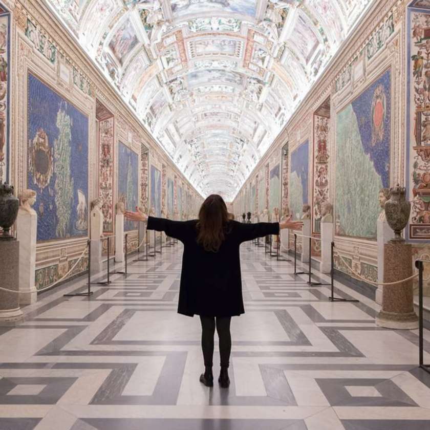 Woman alone in the Vatican
