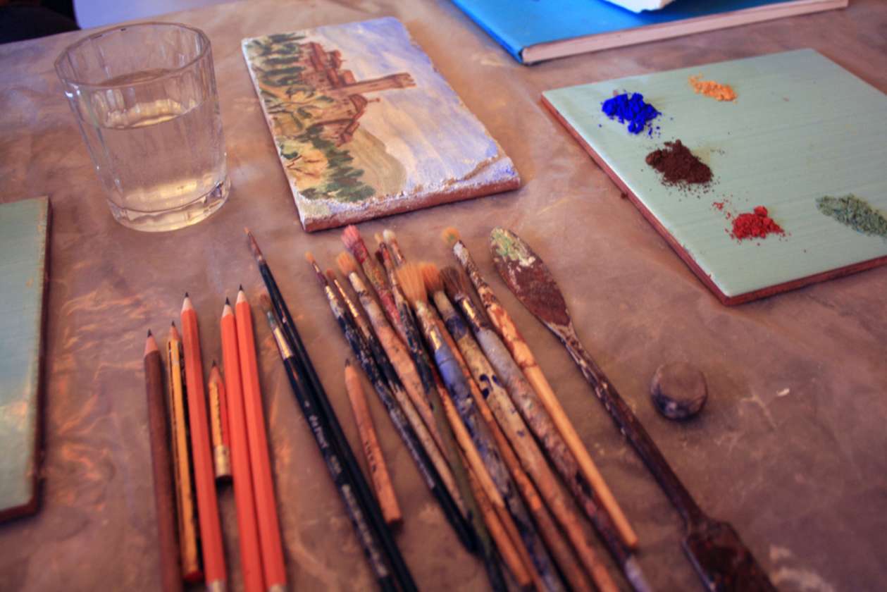 Florence Fresco Private on Painting a Fresco by