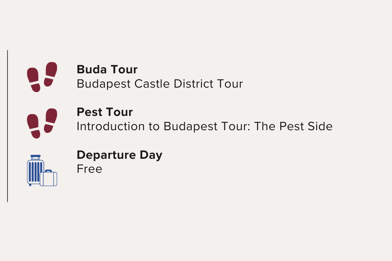 Two Nights in Budapest Pre or Post-Cruise