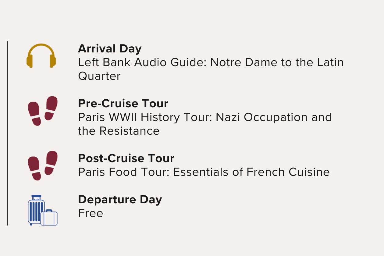 Three Nights in Paris Pre and Post-Cruise