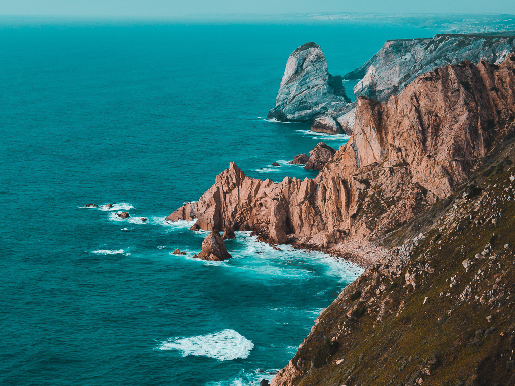 The coastline of Portugal's Cabo da Rocha