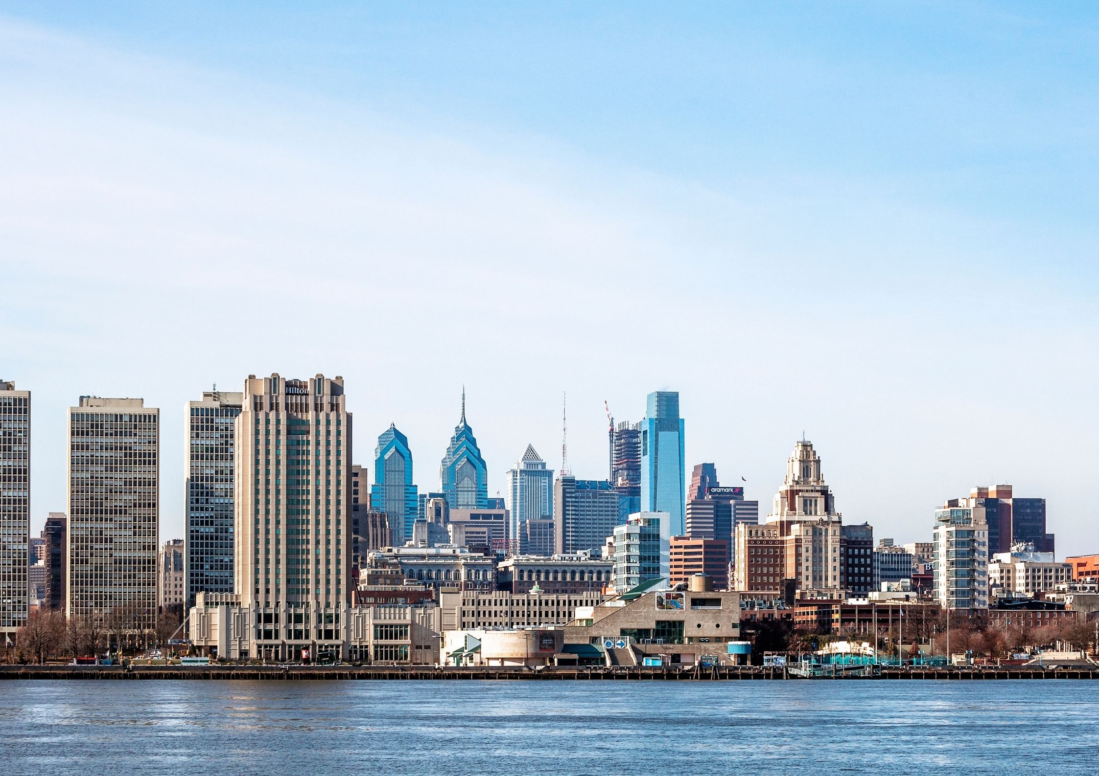 The emblematic Philadelphia skyline