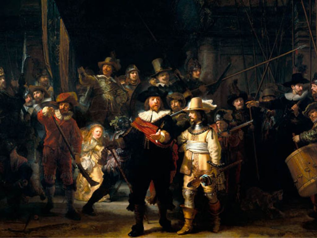 Rembrandt van Rijn: The Company of Frans Banning Cocq and Willem van Ruytenburch, known as the 'Night Watch', 1642