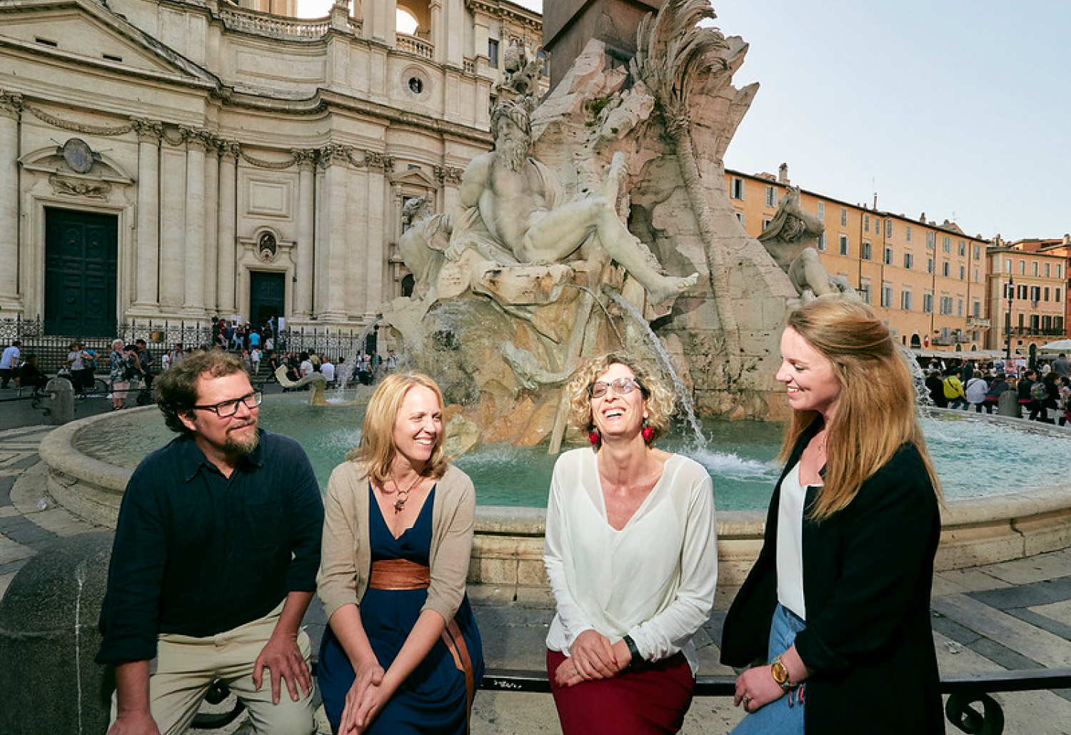 Our long-standing Context art historian, Cecilia Martini, in Rome leading a group of travelers.