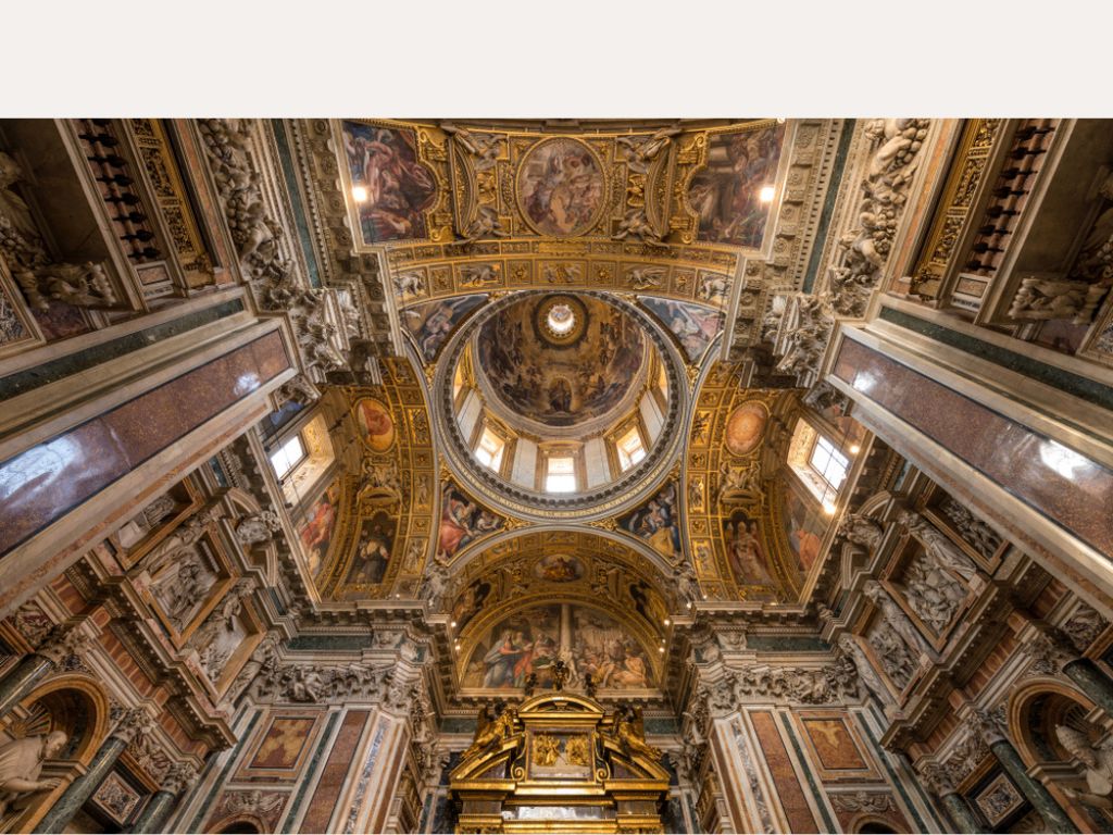 interior view of Pauline Chapel in Rome