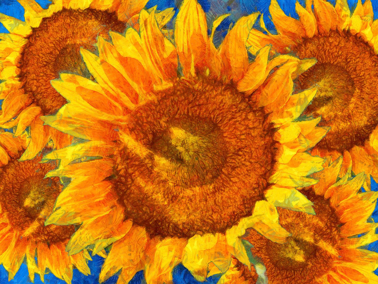 Van Gogh's signature sunflowers 