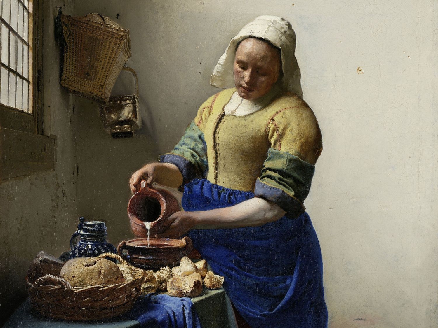 Vermeer's "The Milkmaid" (1658)