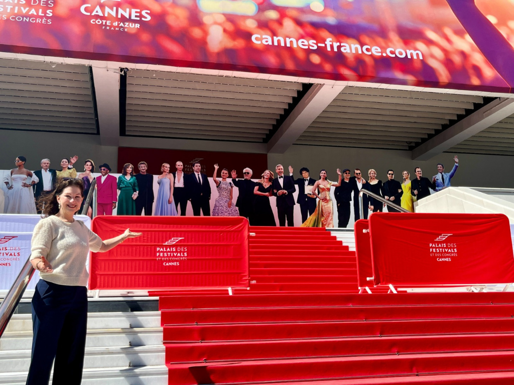 Dr. Alison Bracker at Cannes Film Fest
