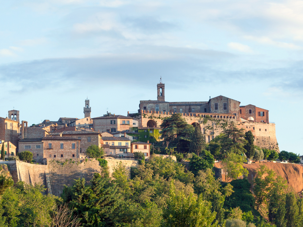 Montepulciano, a small town in Tuscany, Italy