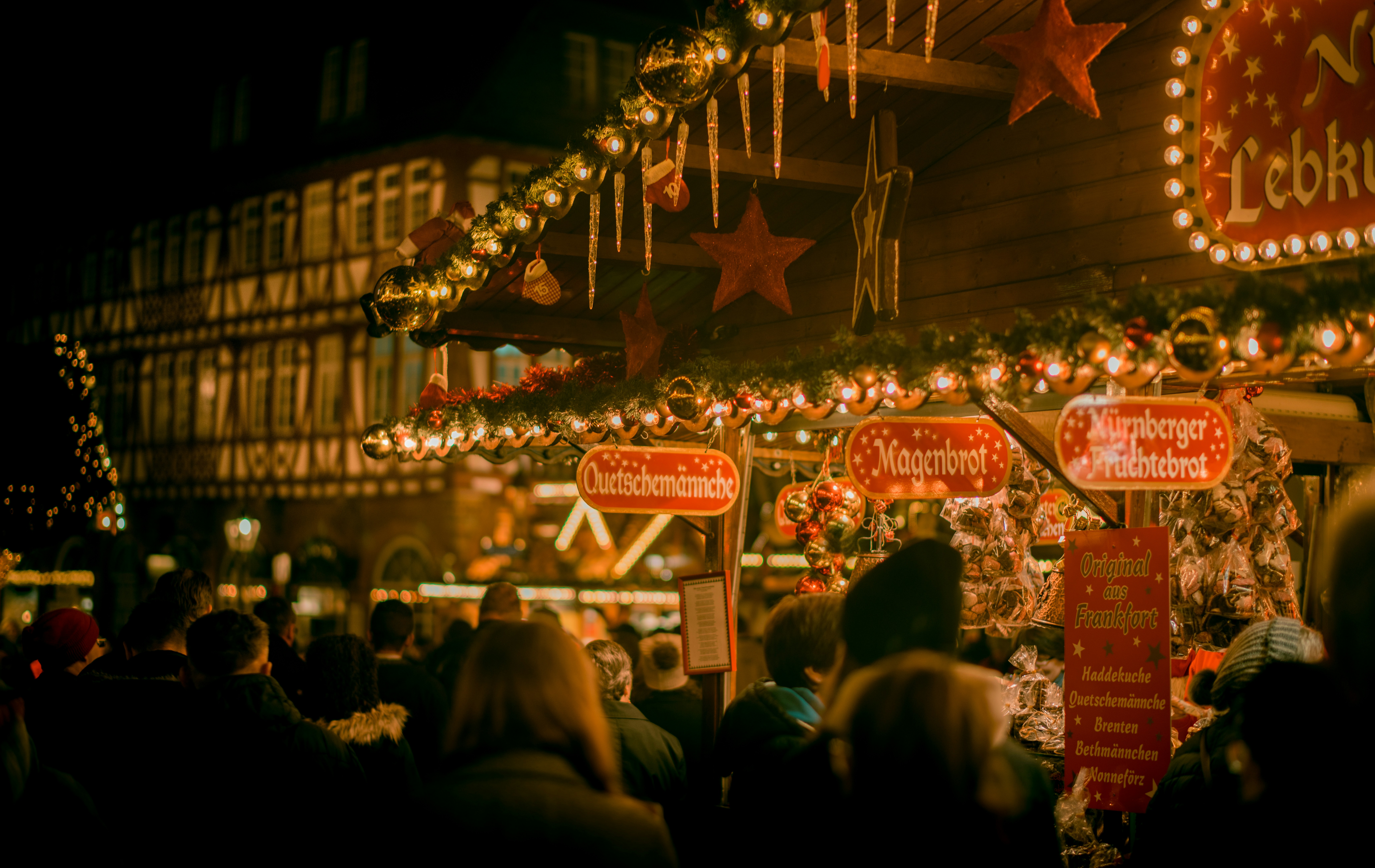 A holiday market in Vienna