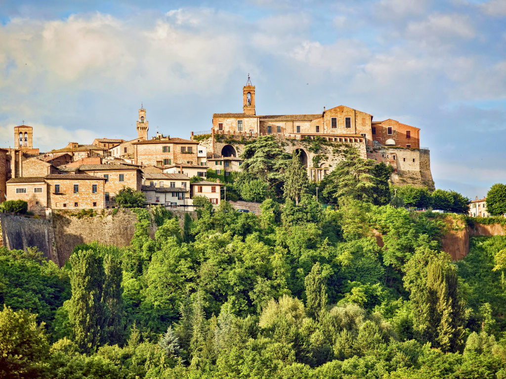 Montepulciano, a small town in Tuscany, Italy