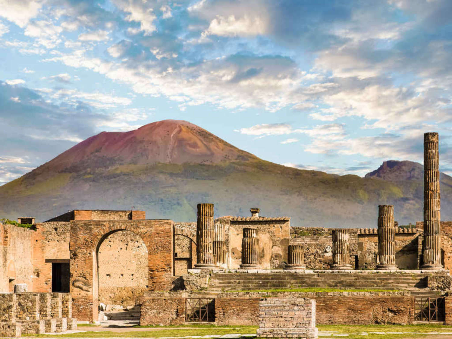 Pompeii - a vast archaeological site in southern Italy’s Campania region.