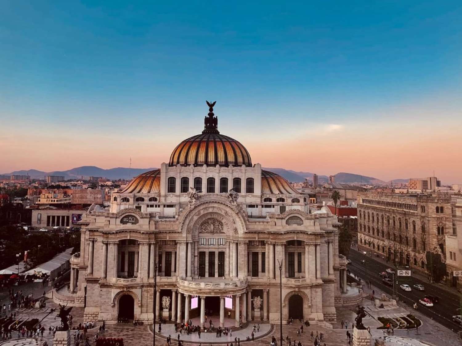 panoramic view of central Mexico City