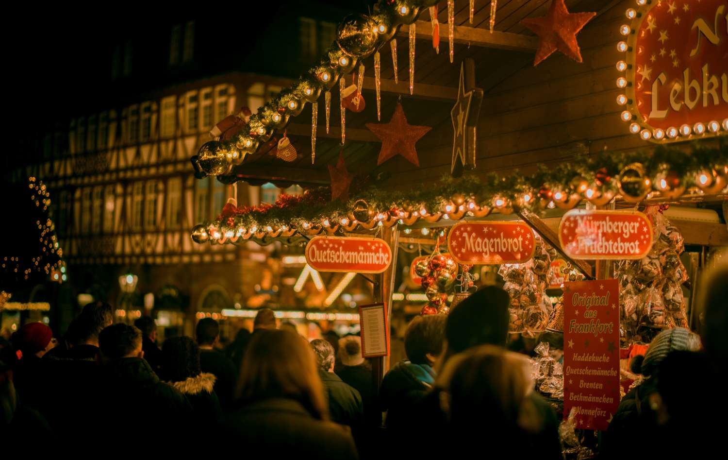 A holiday market in Vienna