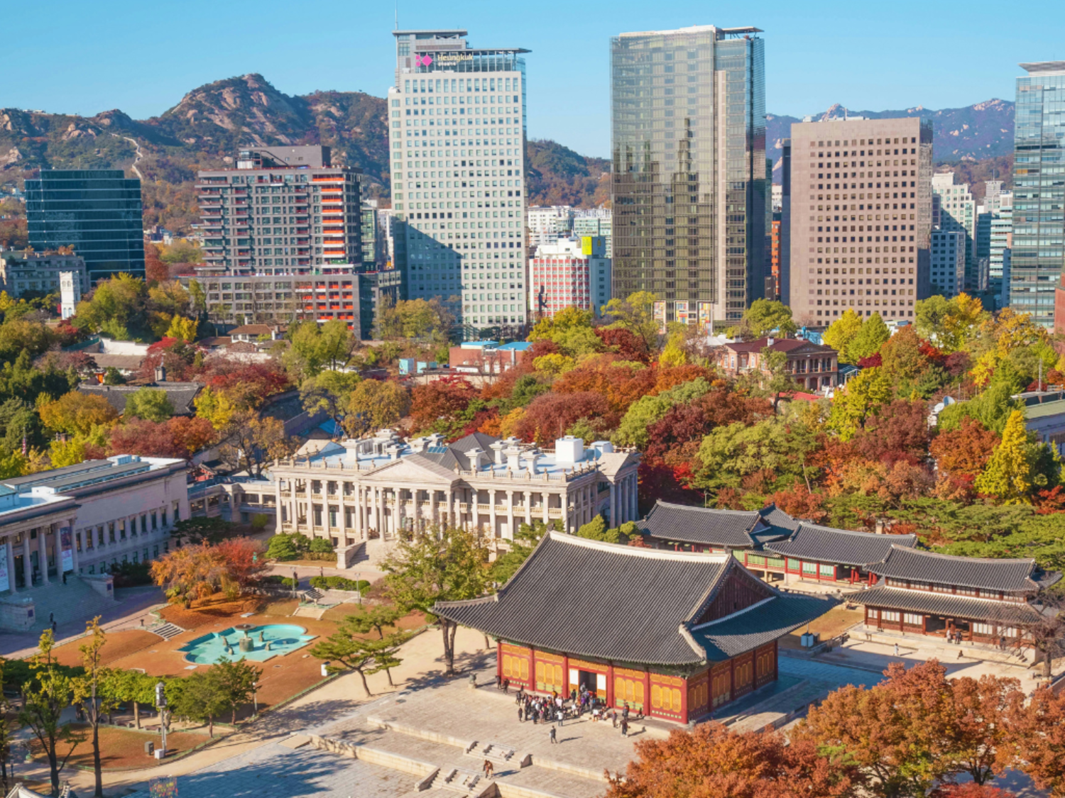 Autumn at Deoksugung Palace.